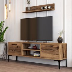 TV-üksus Asir, 140x48x30 cm, pruun hind ja info | Televiisori alused | hansapost.ee
