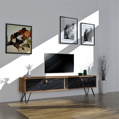 TV alus Asir, 160x45x29,6 cm, pruun/must price and information | Television bases | hansapost.ee