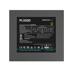 DeepCool PL550D (R-PL550D-FC0B-EU) цена и информация | Блоки питания (PSU) | hansapost.ee