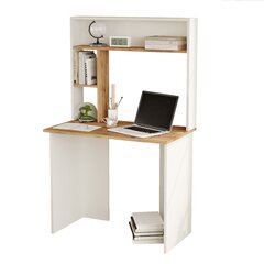 Стол письменный Asir, 90x148,6x51,6cм, белый и бежевый цена и информация | Компьютерные, письменные столы | hansapost.ee