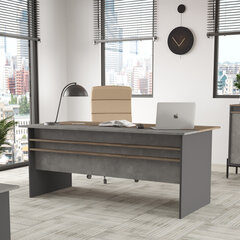Стол Asir, 180x75x89,5см, коричневый/серый цена и информация | Компьютерные, письменные столы | hansapost.ee