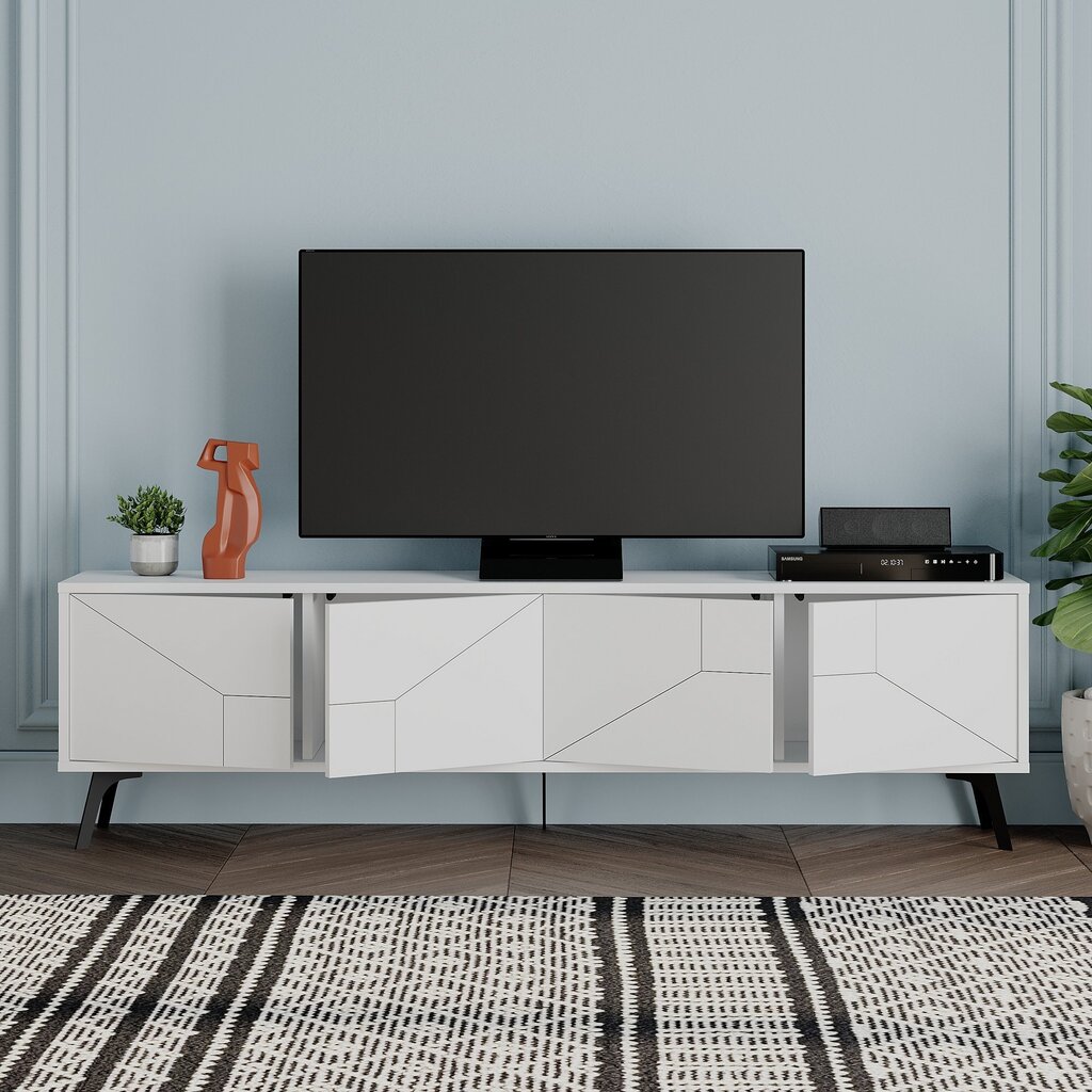 TV alus Asir, 180x50x29,6cm, valge hind ja info | Televiisori alused | hansapost.ee