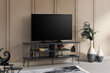 TV alus Asir, 120x44,5x30cm, must hind ja info | Televiisori alused | hansapost.ee