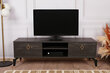 TV alus Asir, 143x47x40cm, tumepruun hind ja info | Televiisori alused | hansapost.ee