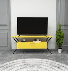 TV alus Asir, 124x54x35cm, kollane hind ja info | Televiisori alused | hansapost.ee