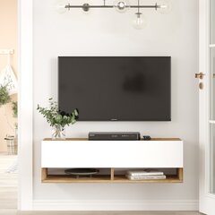 TV alus Asir, 100x29,1x31,6cm, valge ja beež hind ja info | Televiisori alused | hansapost.ee