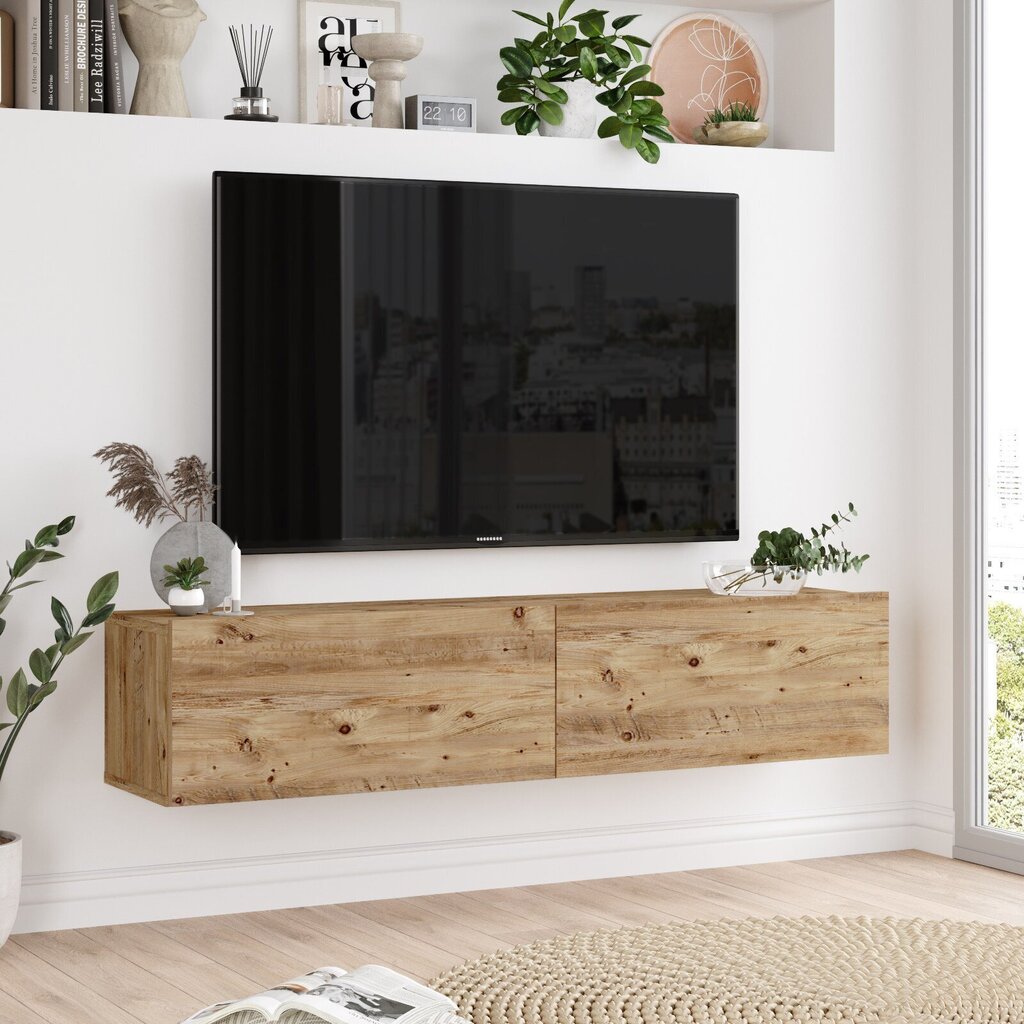 TV alus Asir, 140x29,1x31,6cm, pruun hind ja info | Televiisori alused | hansapost.ee
