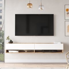 TV alus Asir, 180x29,1x31,6cm, valge hind ja info | Televiisori alused | hansapost.ee