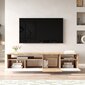 TV alus Asir, 180x44,6x44,5cm, valge/beež hind ja info | Televiisori alused | hansapost.ee