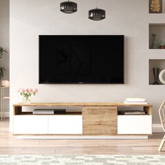 Подставка под телевизор Asir, 180x44,6x44,5см, белый/бежевый цена и информация |  Тумбы под телевизор | hansapost.ee