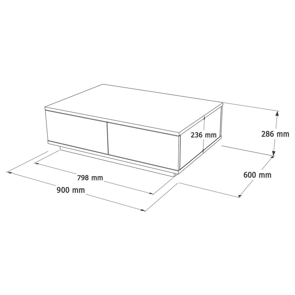 Elutoamööbli komplekt Asir, 180x44,6x44,5cm, 90x28,6x60cm, valge/beež hind ja info | Televiisori alused | hansapost.ee