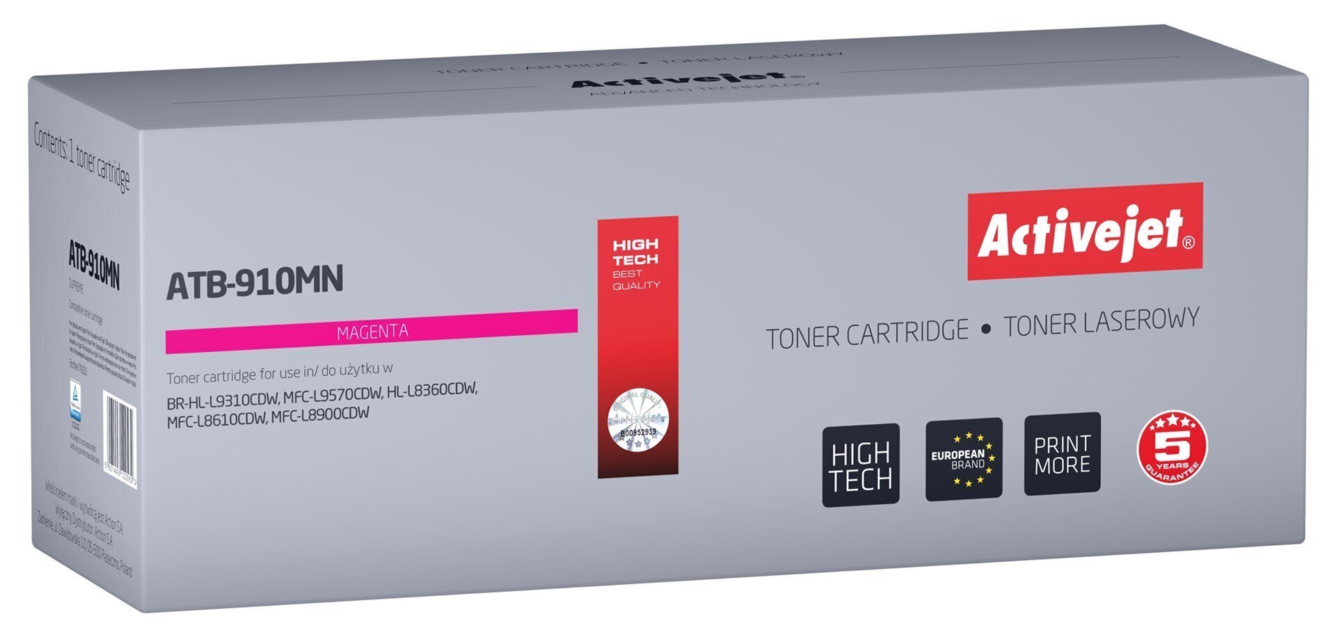 Activejet ATB-910MN цена и информация | Laserprinteri toonerid | hansapost.ee