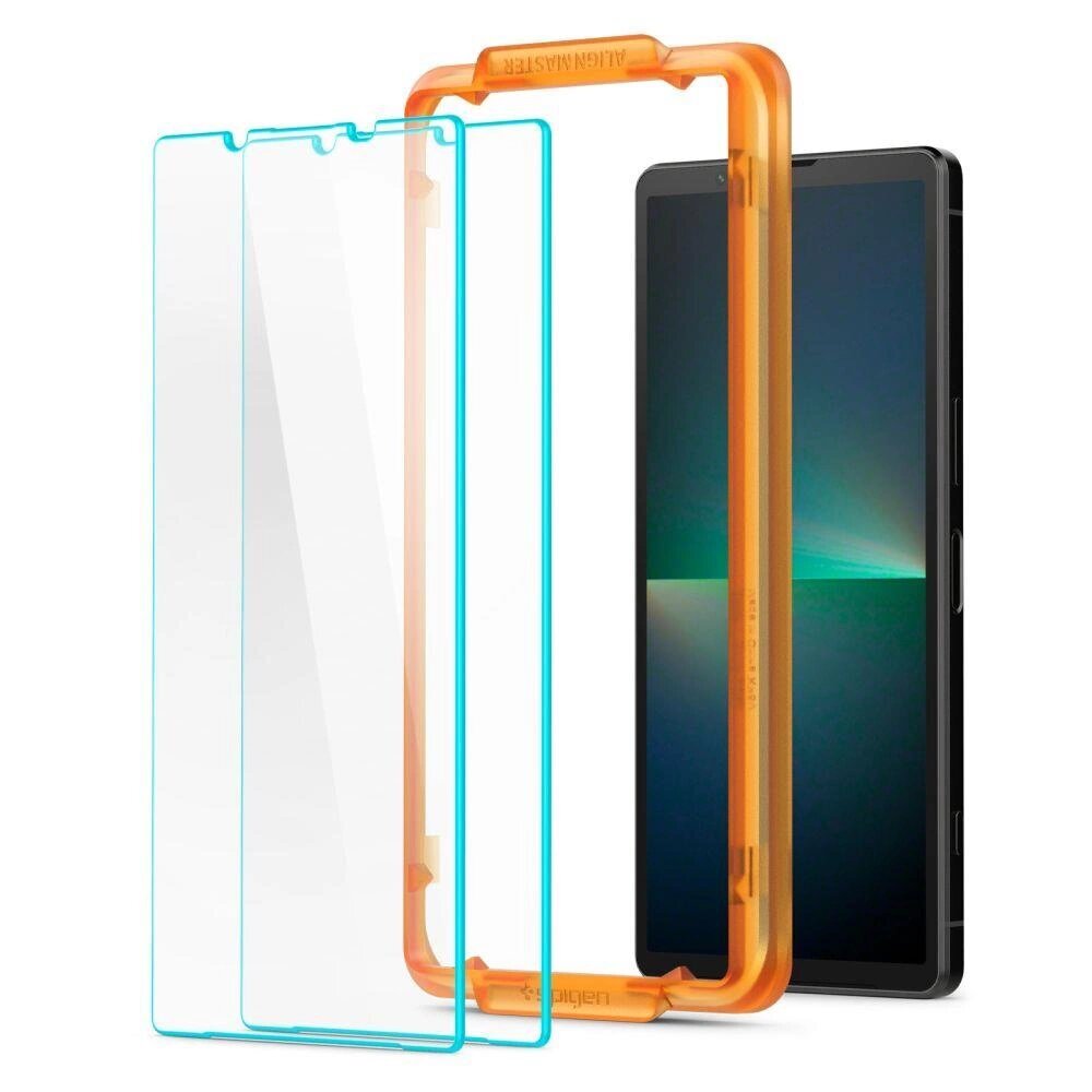 Spigen Alm Glas.TR Sony Xperia 5 V hind ja info | Ekraani kaitseklaasid ja kaitsekiled | hansapost.ee