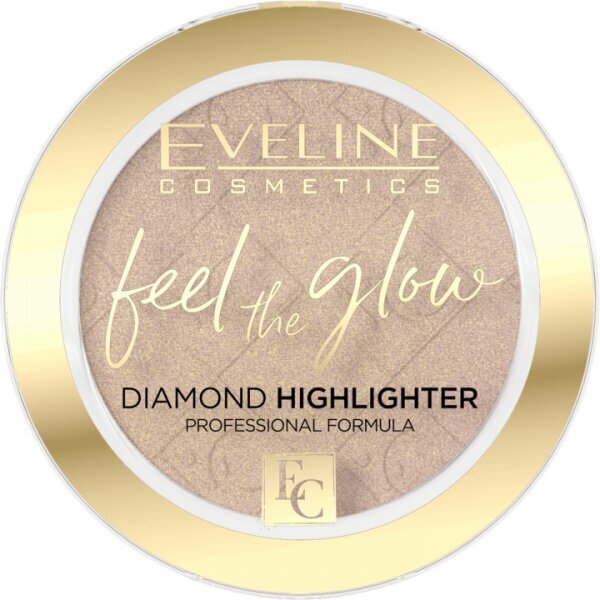Särapuuder Eveline Cosmetics Feel the Glow Diamond 4,2g, 02 Beach Glow цена и информация | Jumestuskreemid ja puudrid | hansapost.ee