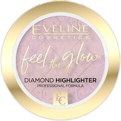 Esiletõstja Eveline Cosmetics Feel the Glow Diamond 4.2g, 03 rose gold hind ja info | Jumestuskreemid ja puudrid | hansapost.ee