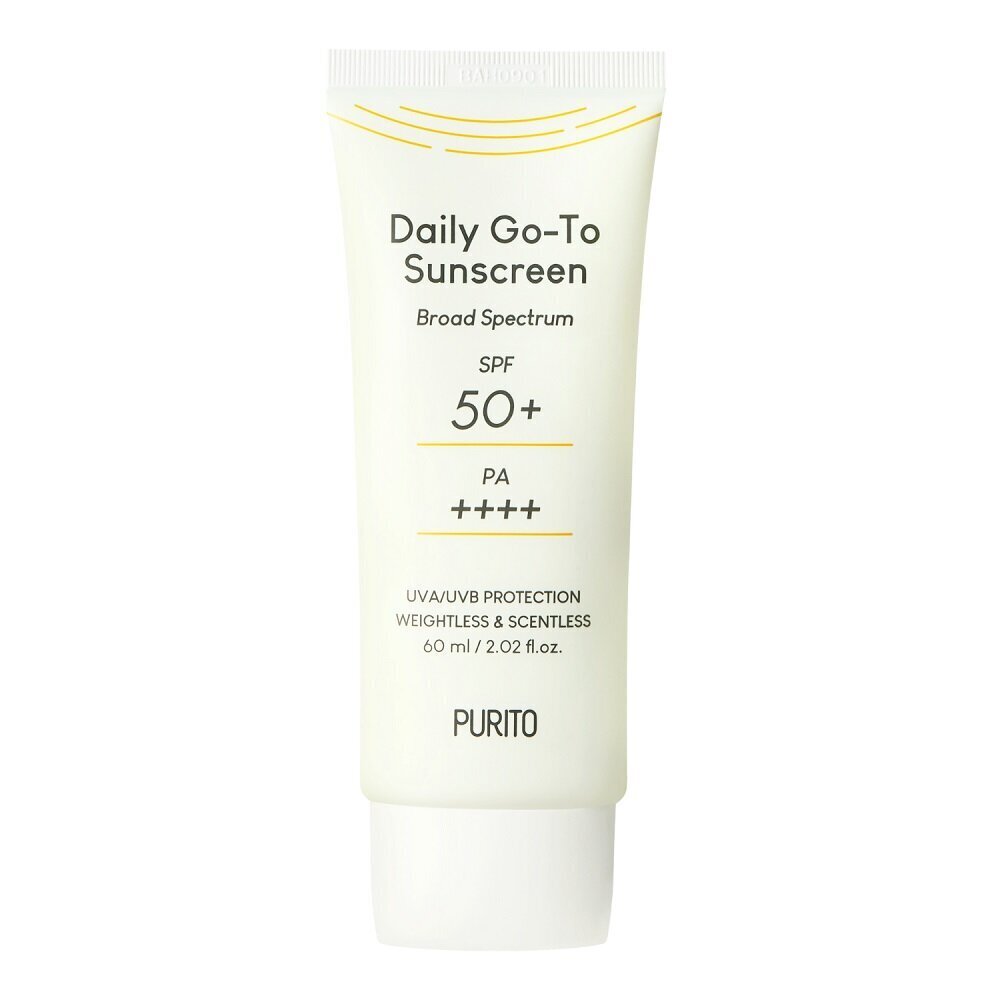 Päikesekreem Purito Daily Go To Sunscreen SPF50+ PA++++, 60 ml цена и информация | Päikesekaitse ja päevitusjärgsed kreemid | hansapost.ee