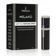 Minisprei Travalo Milano Deluxe Limited Edition, must, 5 ml, 1 tk hind ja info | Kosmeetikakotid ja meigipeeglid | hansapost.ee