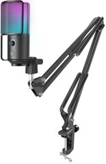 Проводной микрофон FIFINE T669 PRO2 с RGB-подсветкой и подставкой | USB цена и информация | Микрофоны | hansapost.ee