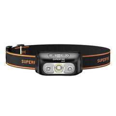 Superfire Налобный фонарь Superfire HL05-E, 120лм, USB цена и информация | Фонари и прожекторы | hansapost.ee