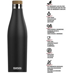 Joogipudel Sigg Meridian Black, 500 ml hind ja info | Sigg Sport, puhkus, matkamine | hansapost.ee