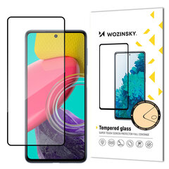 Wozinsky Суперпрочное закаленное стекло с полным клеем, полноэкранный чехол с рамкой, удобный для Samsung Galaxy M53 5G, черный цена и информация | Защитные пленки для телефонов | hansapost.ee