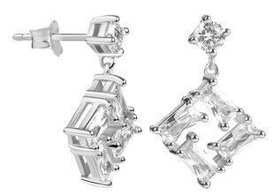 Silver Cat Женские серебряные серьги с цирконами SC335 sSC0322 цена и информация | Серьги | hansapost.ee