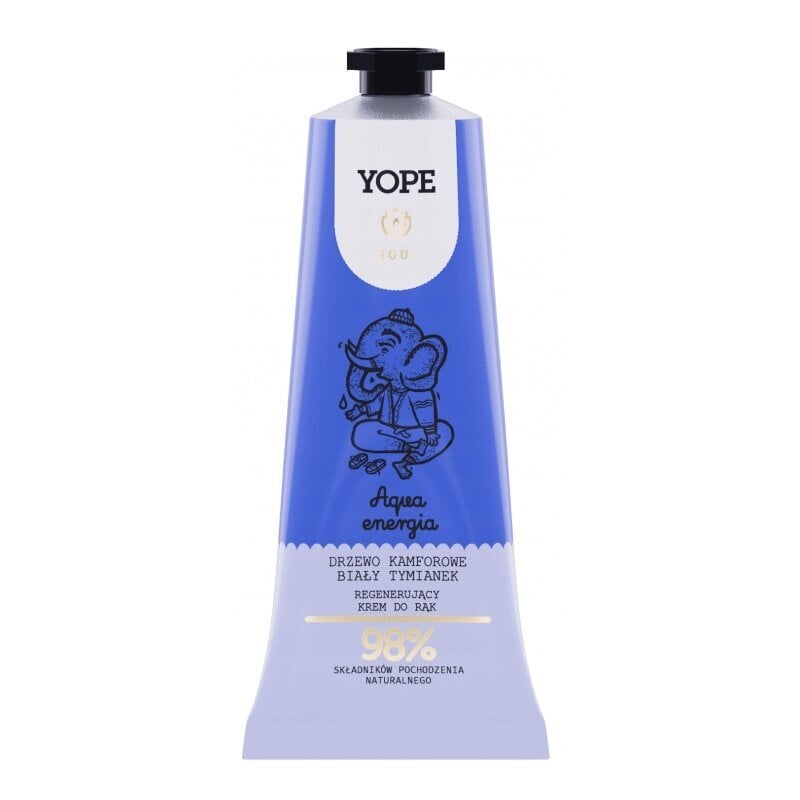 Yope Aqua taastav käekreem, 50 ml цена и информация | Kehakreemid, kehaõlid ja losjoonid | hansapost.ee