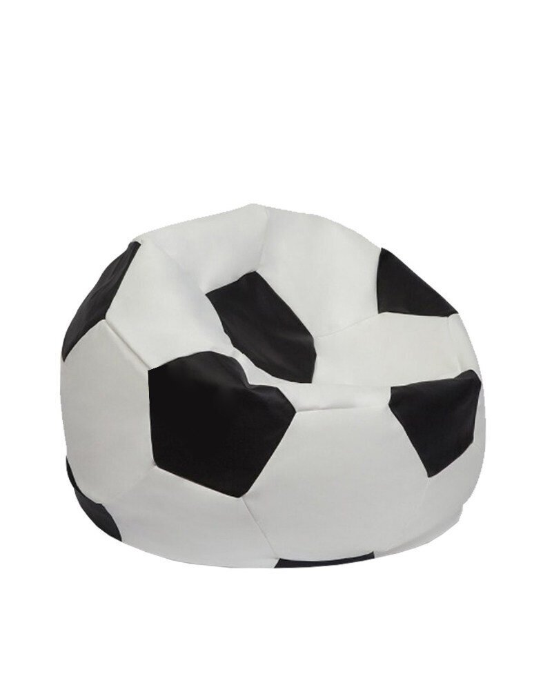 Kott-tool Football Kids Pouf, valge/must hind ja info | Kott-toolid, tumbad, järid | hansapost.ee