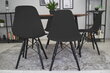 4-tooli komplekt Osa, must hind ja info | Köögitoolid, söögitoolid | hansapost.ee