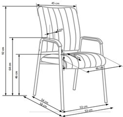 4 tooli komplekt Halmar Vigor, must price and information | Office chairs | hansapost.ee