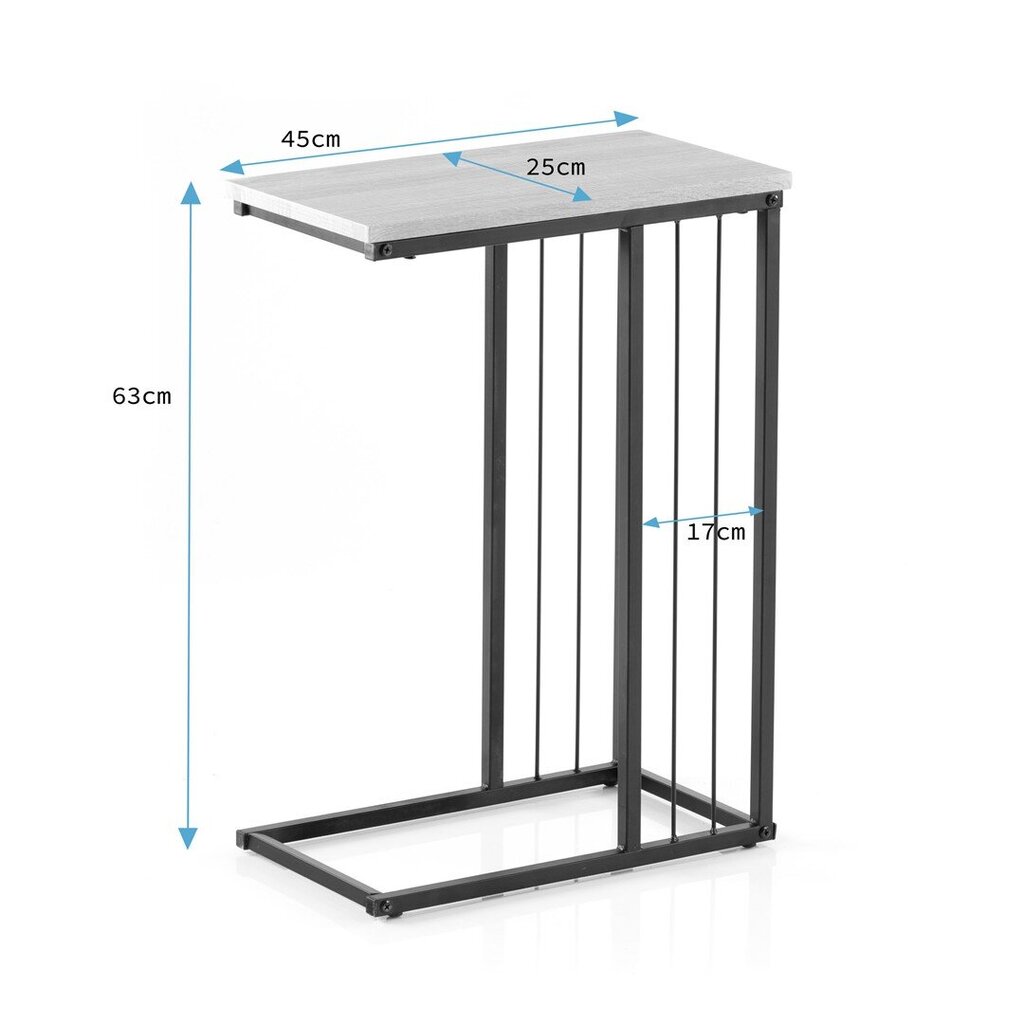 Diivanilaud Homede Flurta Maple, pruun, 450x250x630 mm hind ja info | Köögilauad, söögilauad | hansapost.ee