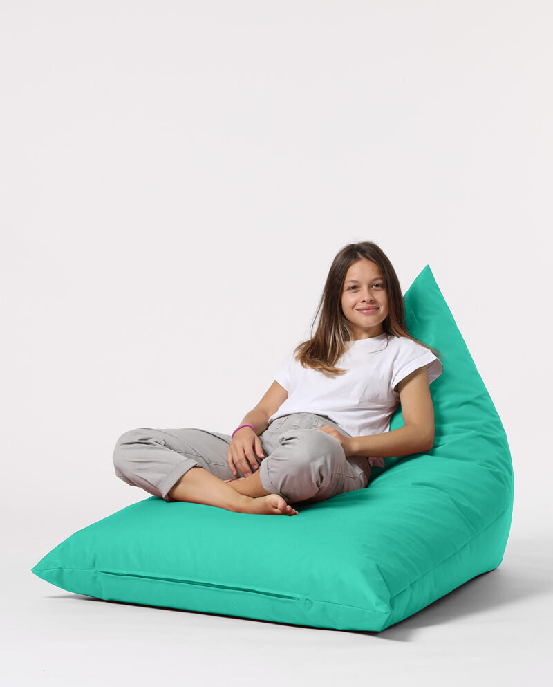 Kott-tool Pyramid Big Bed Pouf, türkiissinine värv hind ja info | Kott-toolid, tumbad, järid | hansapost.ee