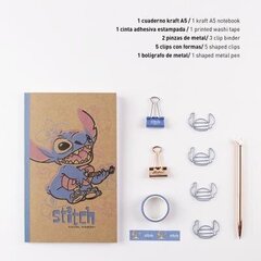 Kirjatarvete komplekt Disney Stitch Cerda, 25x22x2,5 cm hind ja info | Kirjatarvikud | hansapost.ee