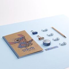 Kirjatarvete komplekt Disney Stitch Cerda, 25x22x2,5 cm hind ja info | Kirjatarvikud | hansapost.ee