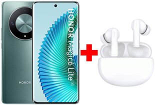 Honor Magic6 Lite 5G 8/256GB Emerald Green + Honor Choice Earbuds X5 White hind ja info | Telefonid | hansapost.ee