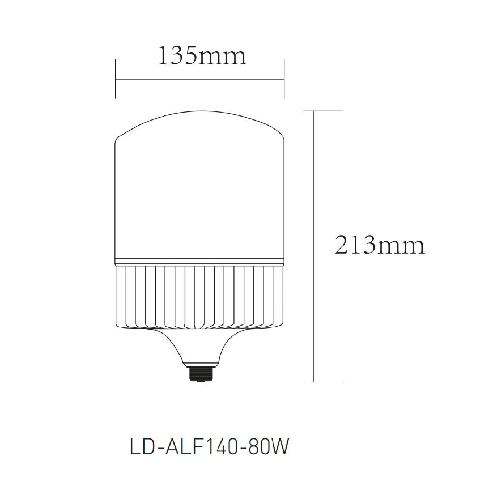 LED pirn F140, 77,5W, 8900lm, E27, 4000K, LD-ALF140-80W, GTV hind ja info | Lambipirnid ja LED-pirnid | hansapost.ee