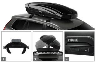 Katuseboks Thule Motion XT L, must hind ja info | Katuseboksid | hansapost.ee