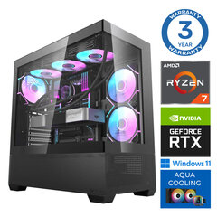 Intop Aqua Ryzen 7 7700X 32GB DDR5 1TB SSD M.2 NVME RTX4070 Super 12GB WIN11 hind ja info | Lauaarvutid | hansapost.ee