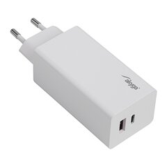 Akyga wall charger AK-CH-20 100W USB-C USB-A PD GaN 5-20V | 1.5-5A white цена и информация | Зарядные устройства для телефонов | hansapost.ee