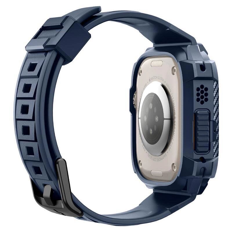 Spigen Rugged Armor Pro case Apple Watch Ultra 1 | 2 (49 mm), navy blue hind ja info | Nutikellade aksessuaarid ja tarvikud | hansapost.ee