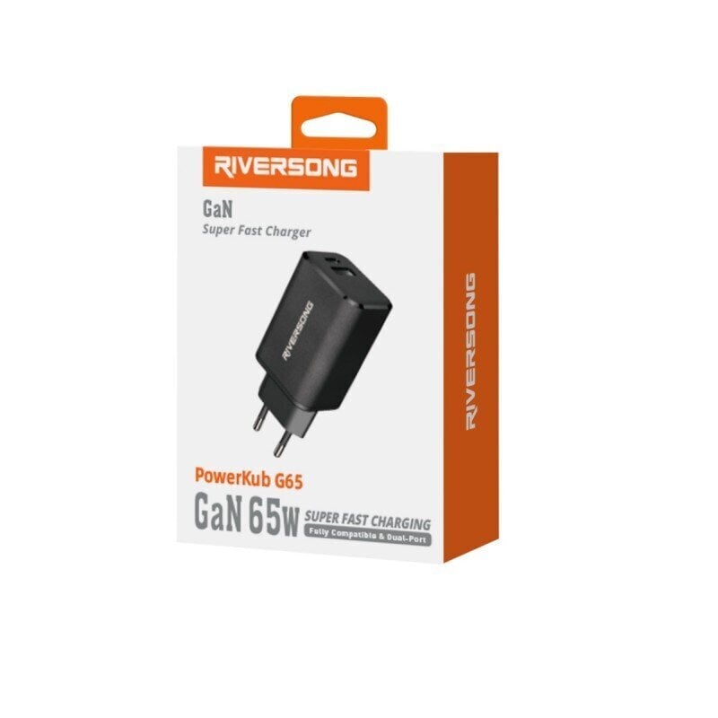 Riversong PowerKub G65 65W 1x USB 1x USB-C, AD96-EU hind ja info | Laadijad mobiiltelefonidele | hansapost.ee