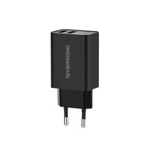 Riversong sieninis įkroviklis SafeKub D2 2x USB 12W black AD29 цена и информация | Зарядные устройства для телефонов | hansapost.ee