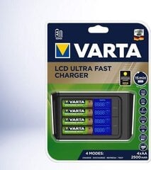 LCD kiirlaadija Varta 57685 + 4 AA 2100 mAh hind ja info | Akupatareide laadijad | hansapost.ee