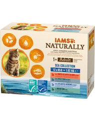 IAMS Naturally консервы с рыбой, 12x85 г цена и информация | Кошачьи консервы | hansapost.ee