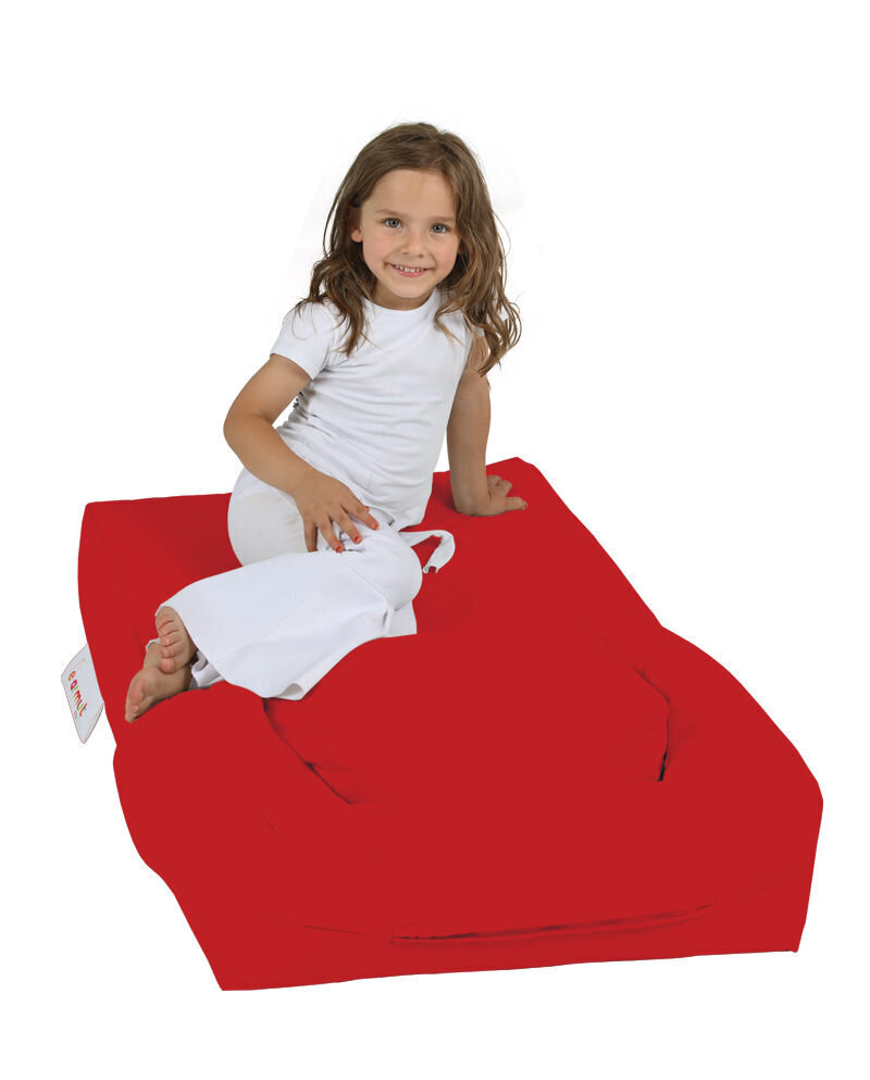 Kott-tool Kids Single Seat Pouffe, punane цена и информация | Kott-toolid, tumbad, järid | hansapost.ee