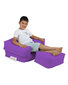 Kott-tool Kids Single Seat Pouffe, lilla цена и информация | Kott-toolid, tumbad, järid | hansapost.ee