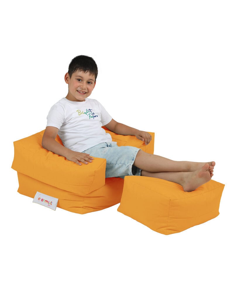 Kott-tool Kids Single Seat Pouffe, oranž hind ja info | Kott-toolid, tumbad, järid | hansapost.ee