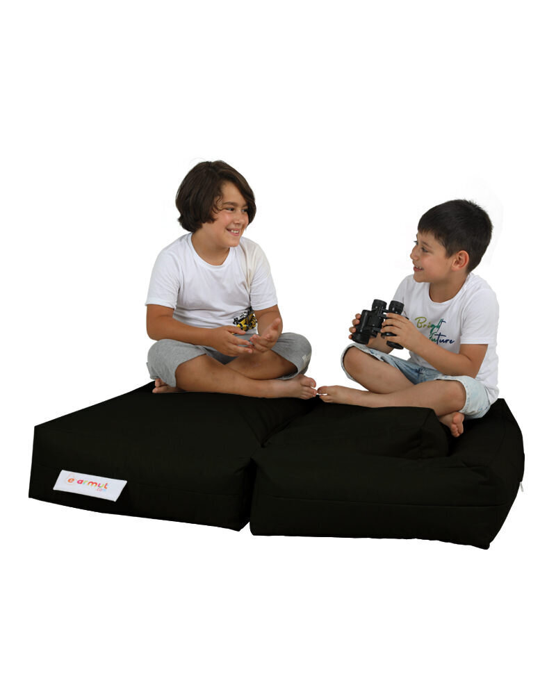 Kott-tool Kids Double Seat Pouf, must hind ja info | Kott-toolid, tumbad, järid | hansapost.ee