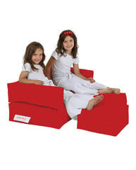 Kott-tool Kids Double Seat Pouf, punane hind ja info | Kott-toolid, tumbad, järid | hansapost.ee