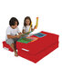 Kott-tool Kids Double Seat Pouf, punane цена и информация | Kott-toolid, tumbad, järid | hansapost.ee